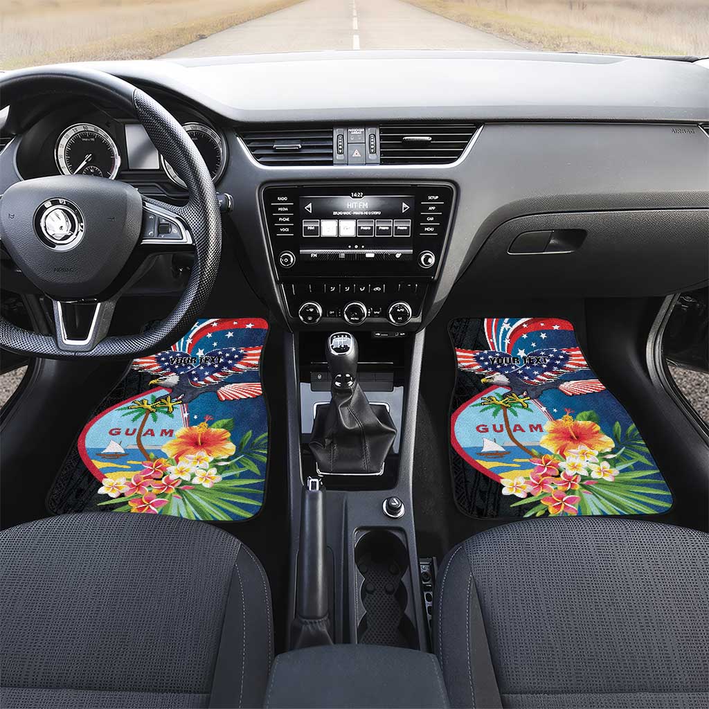 Guam Fourth of July Car Mats Tropical Flowers