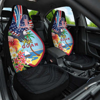 Guam Fourth of July Car Seat Cover Tropical Flowers