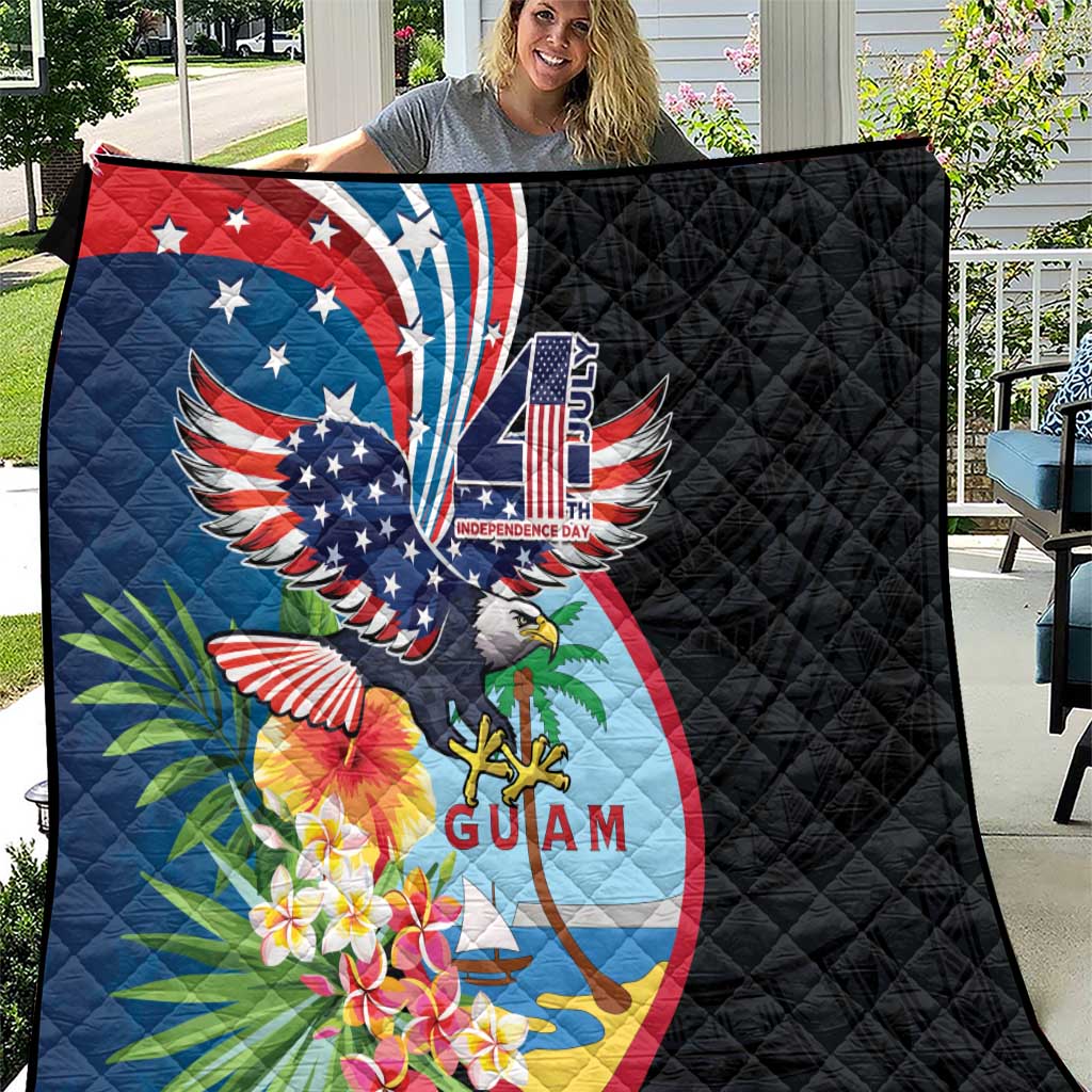 Guam Fourth of July Quilt Tropical Flowers