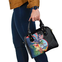 Guam Fourth of July Shoulder Handbag Tropical Flowers