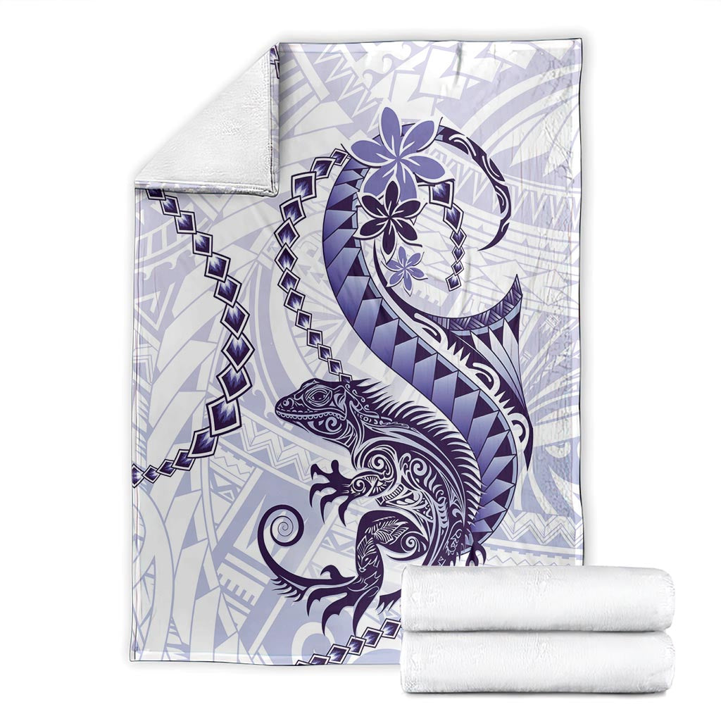 Purple Maori Tuatara Blanket Luxury Pastel Pattern