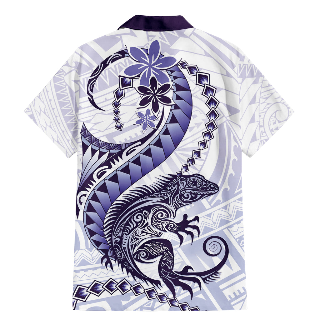 Purple Maori Tuatara Family Matching Mermaid Dress and Hawaiian Shirt Luxury Pastel Pattern