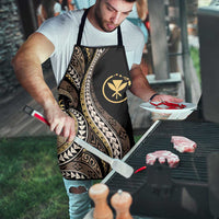 Hawaii Pineapple Brown Tribal Pattern Apron - Polynesian Pride