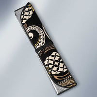 Hawaii Pineapple Brown Tribal Pattern Auto Sun Shade - Polynesian Pride