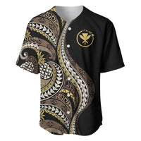 Hawaii Pineapple Brown Tribal Pattern Baseball Jersey - Polynesian Pride