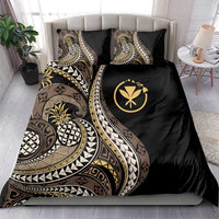 Hawaii Pineapple Brown Tribal Pattern Bedding Set - Polynesian Pride