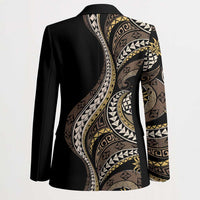 Hawaii Pineapple Brown Tribal Pattern Blazer - Polynesian Pride