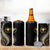 Hawaii Pineapple Brown Tribal Pattern 4 in 1 Can Cooler Tumbler - Polynesian Pride