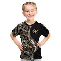 Hawaii Pineapple Brown Tribal Pattern Kid T Shirt - Polynesian Pride
