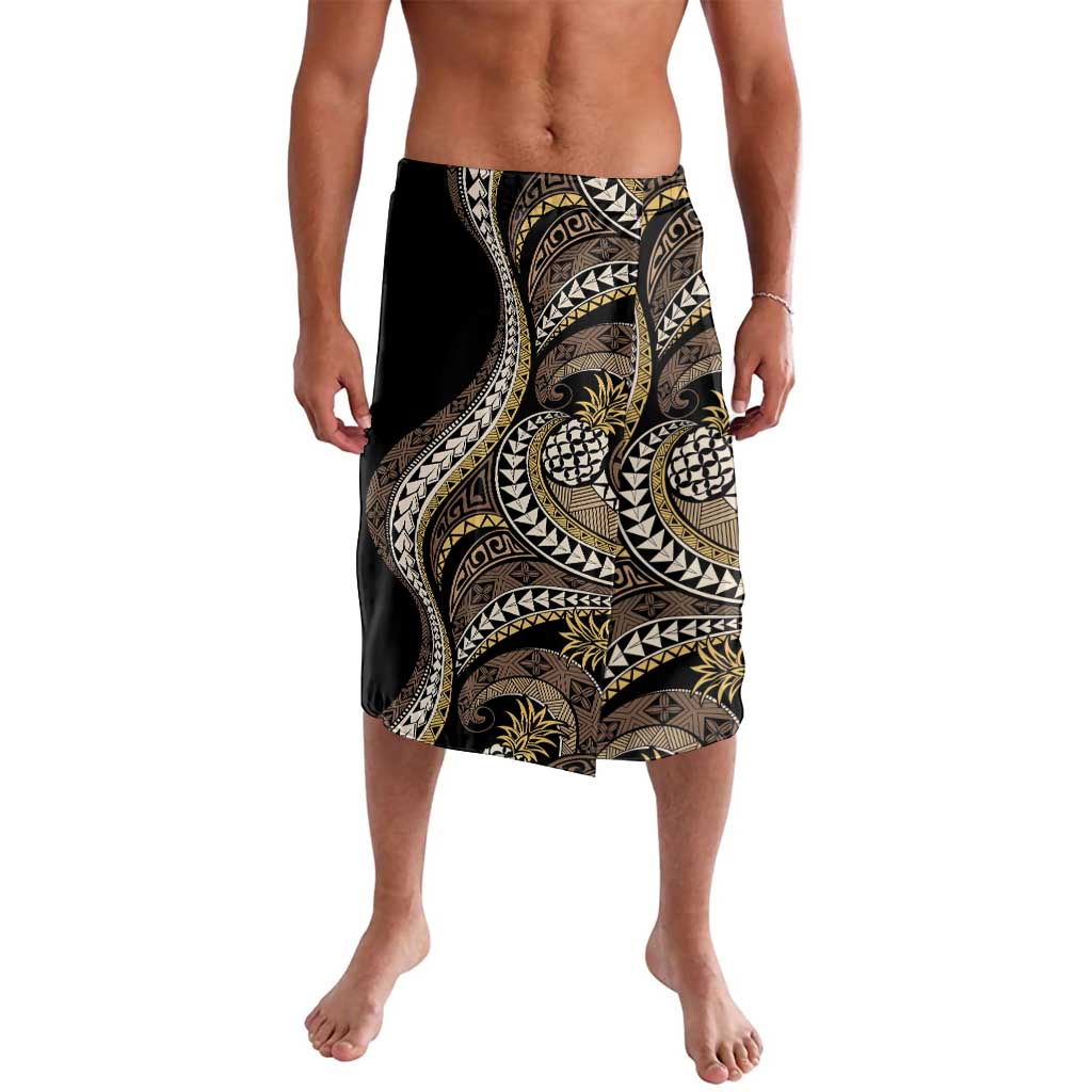 Hawaii Pineapple Brown Tribal Pattern Lavalava - Polynesian Pride