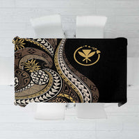 Hawaii Pineapple Brown Tribal Pattern Tablecloth - Polynesian Pride