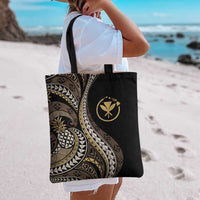 Hawaii Pineapple Brown Tribal Pattern Tote Bag - Polynesian Pride