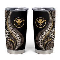 Hawaii Pineapple Brown Tribal Pattern Tumbler Cup - Polynesian Pride