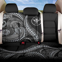 Hawaii Pineapple Gray Scale Tribal Pattern Back Car Seat Cover - Polynesian Pride