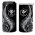 Hawaii Pineapple Gray Scale Tribal Pattern 4 in 1 Can Cooler Tumbler - Polynesian Pride