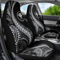 Hawaii Pineapple Gray Scale Tribal Pattern Car Seat Cover - Polynesian Pride