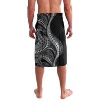 Hawaii Pineapple Gray Scale Tribal Pattern Lavalava - Polynesian Pride