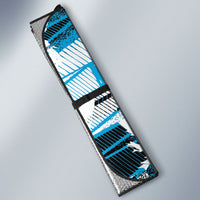 Fijian Rugby Auto Sun Shade Grunge Palm Stylized LT01 - Polynesian Pride