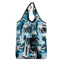 Fijian Rugby Grocery Bag Grunge Palm Stylized LT01 - Polynesian Pride