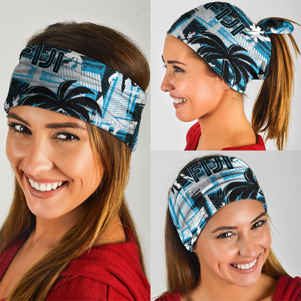 Fijian Rugby Neck Gaiter Grunge Palm Stylized LT01 - Polynesian Pride