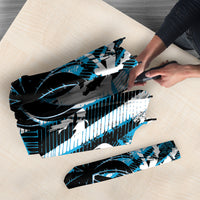 Fijian Rugby Umbrella Grunge Palm Stylized LT01 - Polynesian Pride