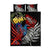 New Zealand Kohwhai Tui Bird Quilt Bed Set Silver Fern Version LT03 - Polynesian Pride