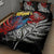 New Zealand Kohwhai Tui Bird Quilt Bed Set Silver Fern Version LT03 - Polynesian Pride