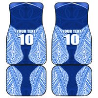 Custom Manu Samoa Rugby Car Mats Polynesian Tattoo