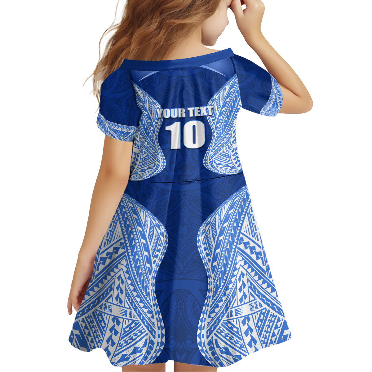 Custom Manu Samoa Rugby Family Matching Off Shoulder Short Dress and Hawaiian Shirt Polynesian Tattoo LT03 - Polynesian Pride