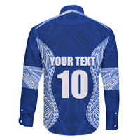 Custom Manu Samoa Rugby Family Matching Off Shoulder Short Dress and Hawaiian Shirt Polynesian Tattoo LT03 - Polynesian Pride