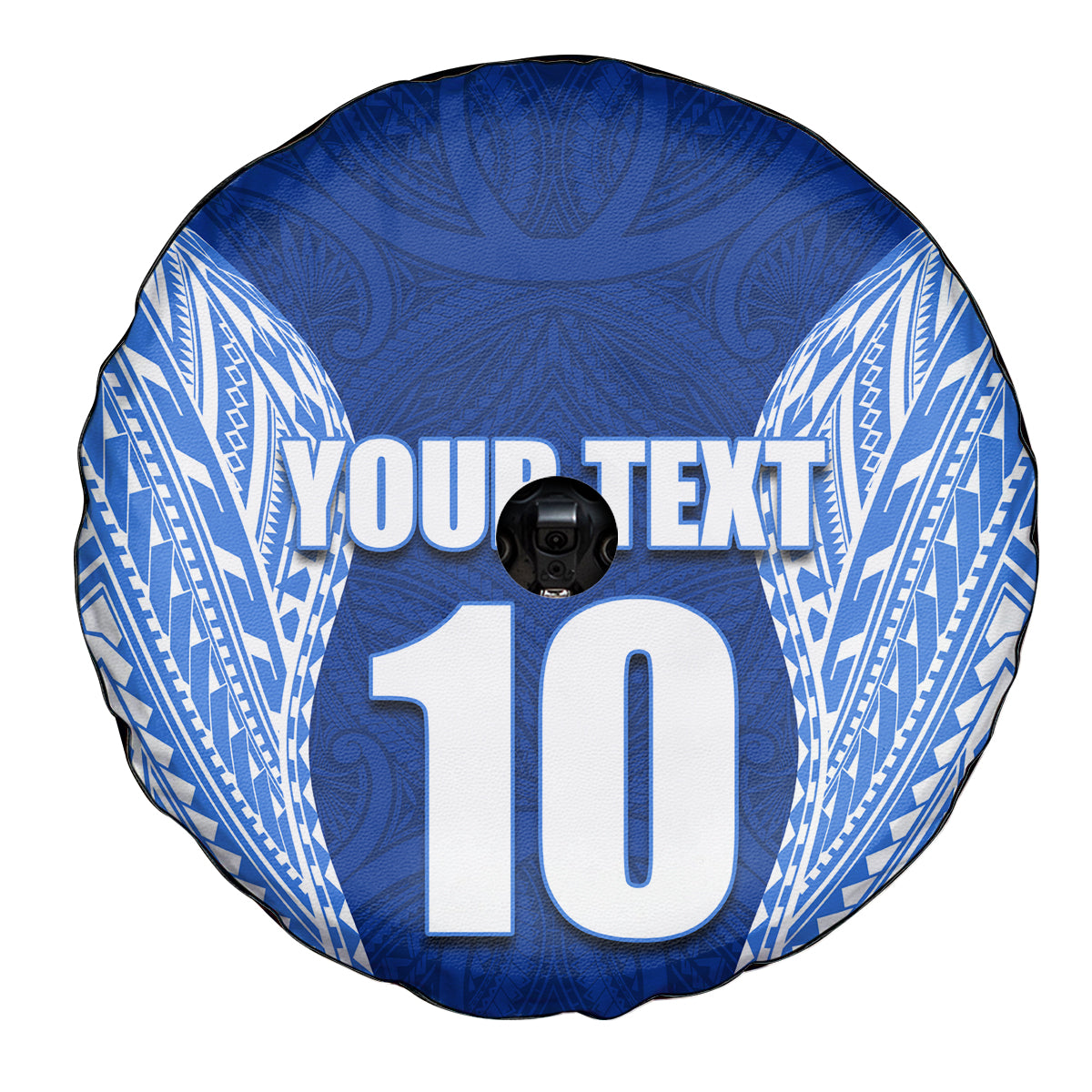 Custom Manu Samoa Rugby Spare Tire Cover Polynesian Tattoo