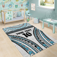 Custom Flying Fijians Rugby Area Rug Tapa Tribal Cloth