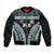 Custom Flying Fijians Rugby Bomber Jacket Tapa Tribal Cloth Black Color LT03 Unisex Black - Polynesian Pride