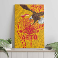 American Samoa Fautasi Race Canvas Wall Art Aeto Pago Pago with Eagle Samoan Tribal Patterns LT03 - Polynesian Pride