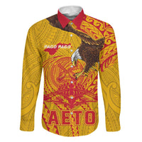 Personalized American Samoa Fautasi Race Family Matching Mermaid Dress and Hawaiian Shirt Aeto Pago Pago with Eagle Samoan Tribal Patterns