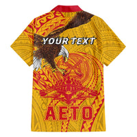 Personalized American Samoa Fautasi Race Hawaiian Shirt Aeto Pago Pago with Eagle Samoan Tribal Patterns LT03 - Polynesian Pride