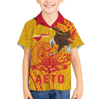 Personalized American Samoa Fautasi Race Hawaiian Shirt Aeto Pago Pago with Eagle Samoan Tribal Patterns LT03 - Polynesian Pride