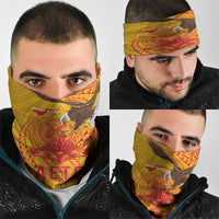 American Samoa Fautasi Race Neck Gaiter Aeto Pago Pago with Eagle Samoan Tribal Patterns