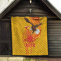 American Samoa Fautasi Race Quilt Aeto Pago Pago with Eagle Samoan Tribal Patterns LT03 - Polynesian Pride