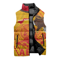 Personalized American Samoa Fautasi Race Sleeveless Puffer Jacket Aeto Pago Pago with Eagle Samoan Tribal Patterns LT03 - Polynesian Pride