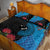 Fiji and New Zealand Together Quilt Bed Set Tapa Maori Tattoo mix Tagimoucia and Pohutukawa