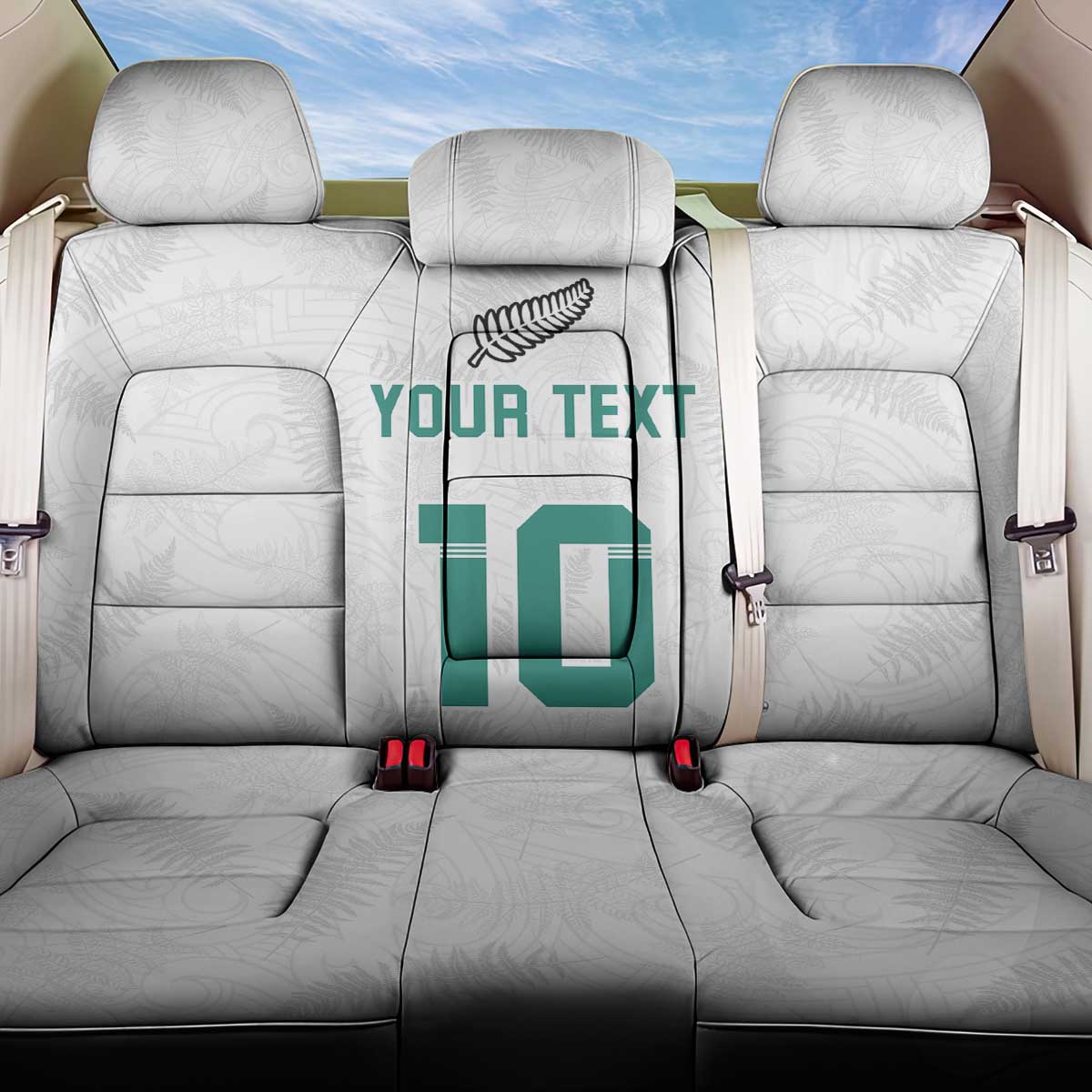 Custom New Zealand Football Back Car Seat Cover Go All Silver Ferns - Towards World Cup 2026