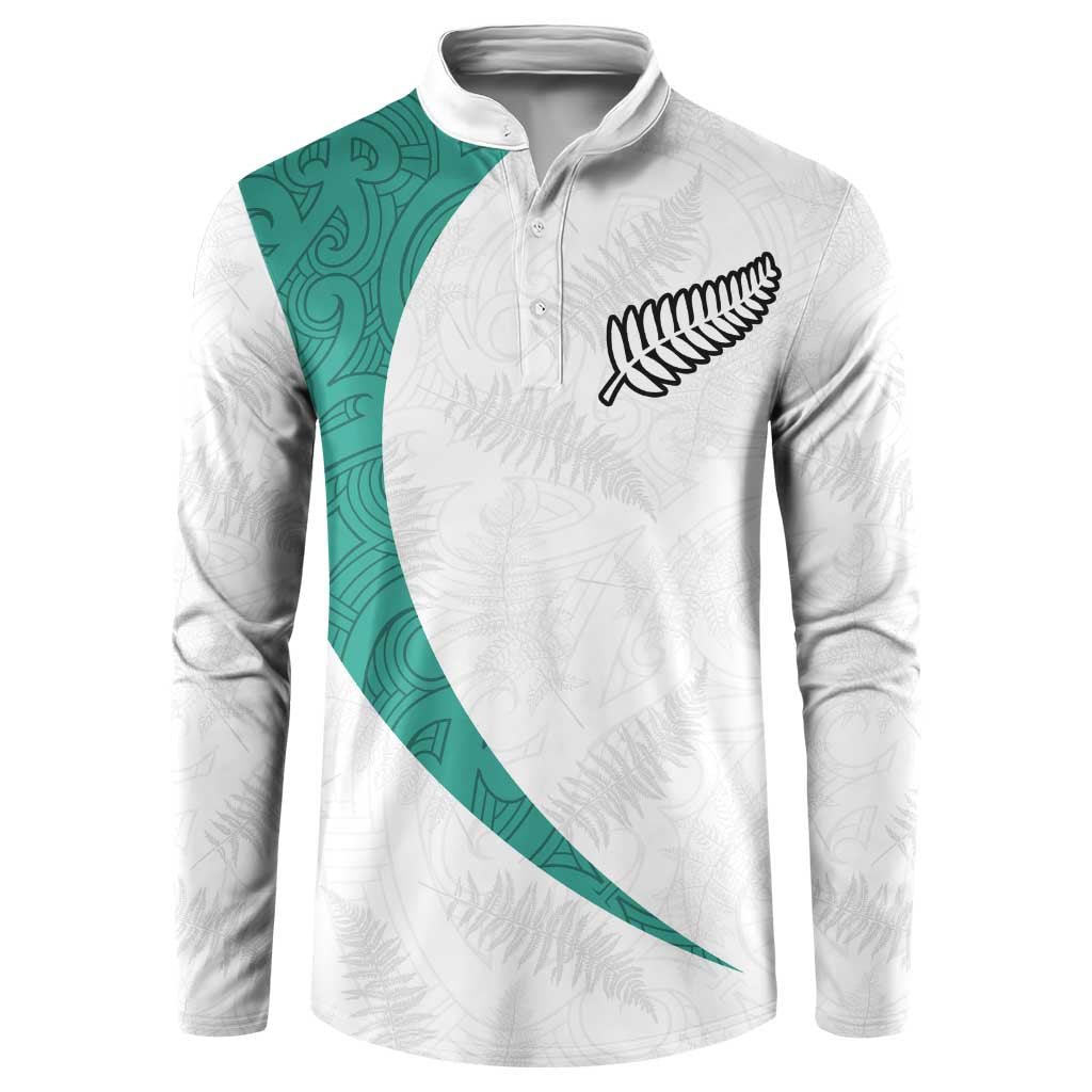 Custom New Zealand Football Button Sweatshirt Go All Silver Ferns - Towards World Cup 2026