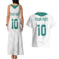 Custom New Zealand Football Couples Matching Tank Maxi Dress and Hawaiian Shirt Go All Silver Ferns - Towards World Cup 2026