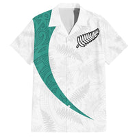 Custom New Zealand Football Family Matching Off The Shoulder Long Sleeve Dress and Hawaiian Shirt Go All Silver Ferns - Towards World Cup 2026