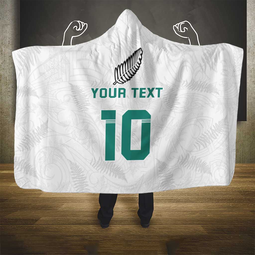 Custom New Zealand Football Hooded Blanket Go All Silver Ferns - Towards World Cup 2026