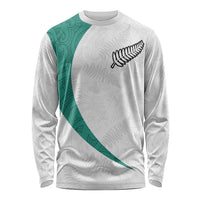 Custom New Zealand Football Long Sleeve Shirt Go All Silver Ferns - Towards World Cup 2026