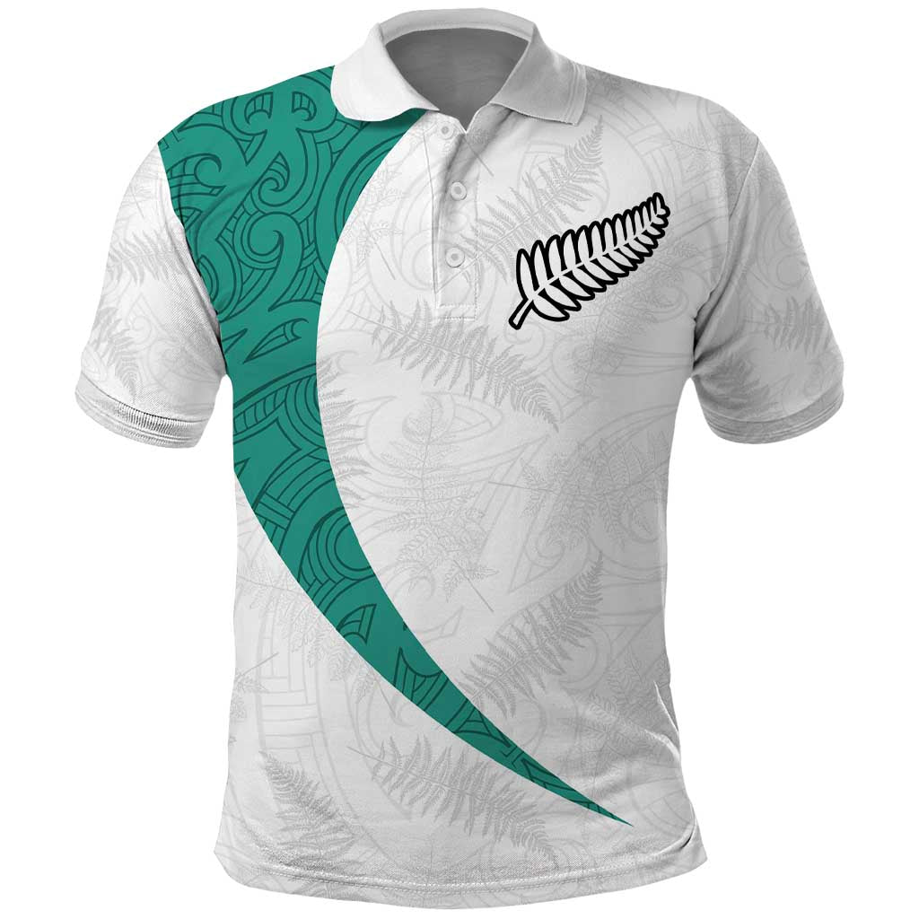 Custom New Zealand Football Polo Shirt Go All Silver Ferns - Towards World Cup 2026