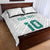 Custom New Zealand Football Quilt Bed Set Go All Silver Ferns - Towards World Cup 2026
