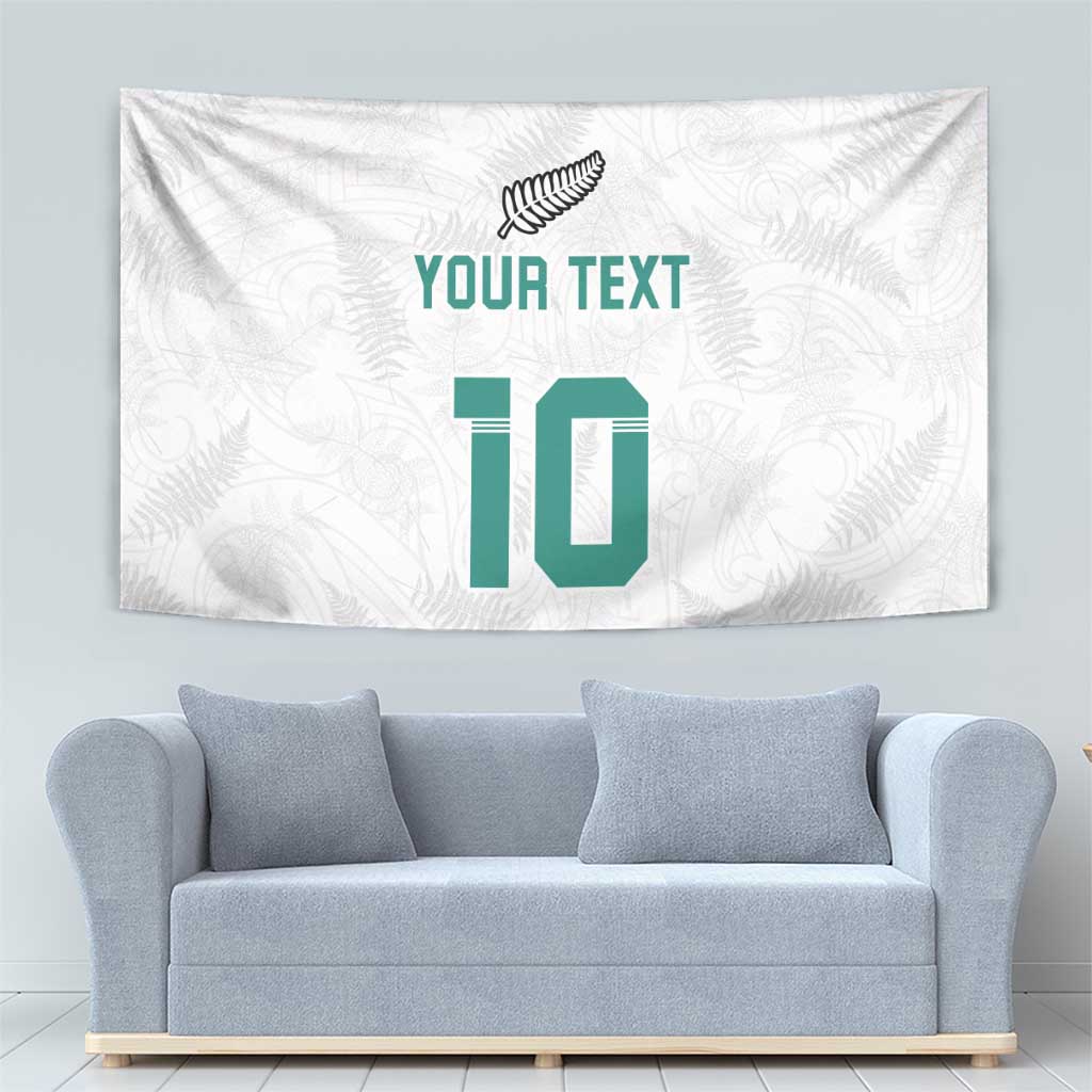 Custom New Zealand Football Tapestry Go All Silver Ferns - Towards World Cup 2026